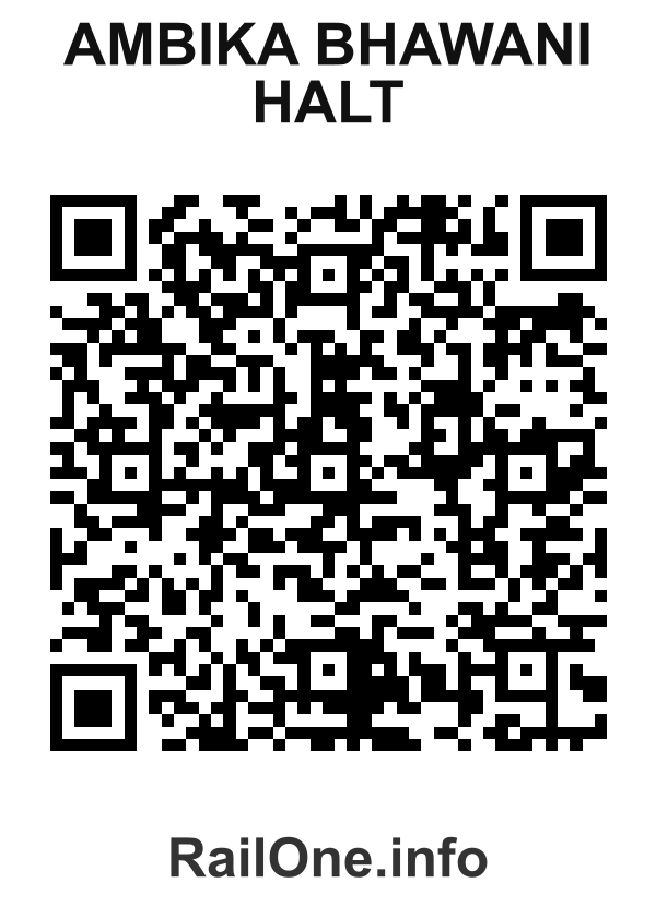 RailOne QR Code for Ambika Bhawani Halt station