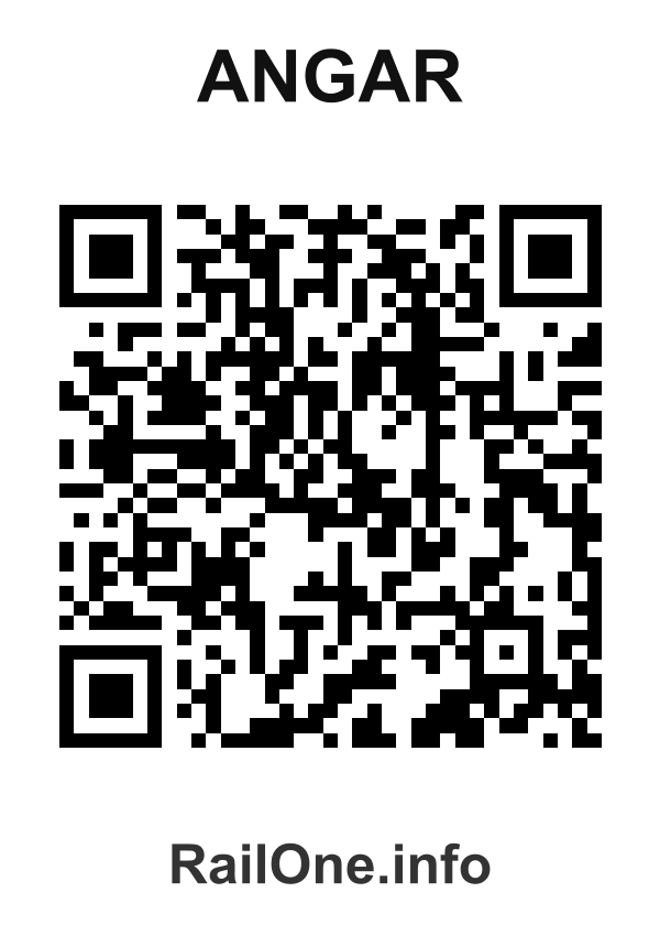 RailOne QR Code for Angar station