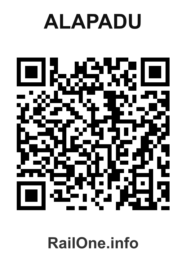 RailOne QR Code for Alapadu station