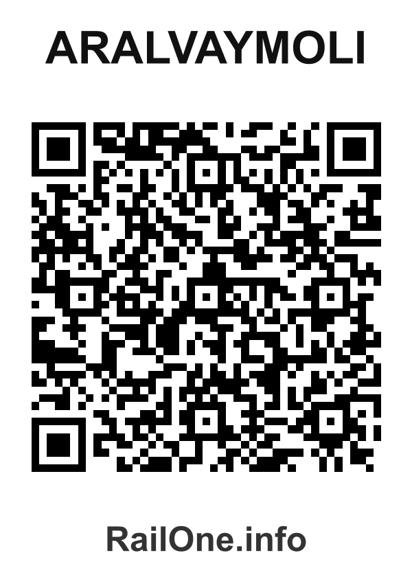RailOne QR Code for Aralvaymoli station