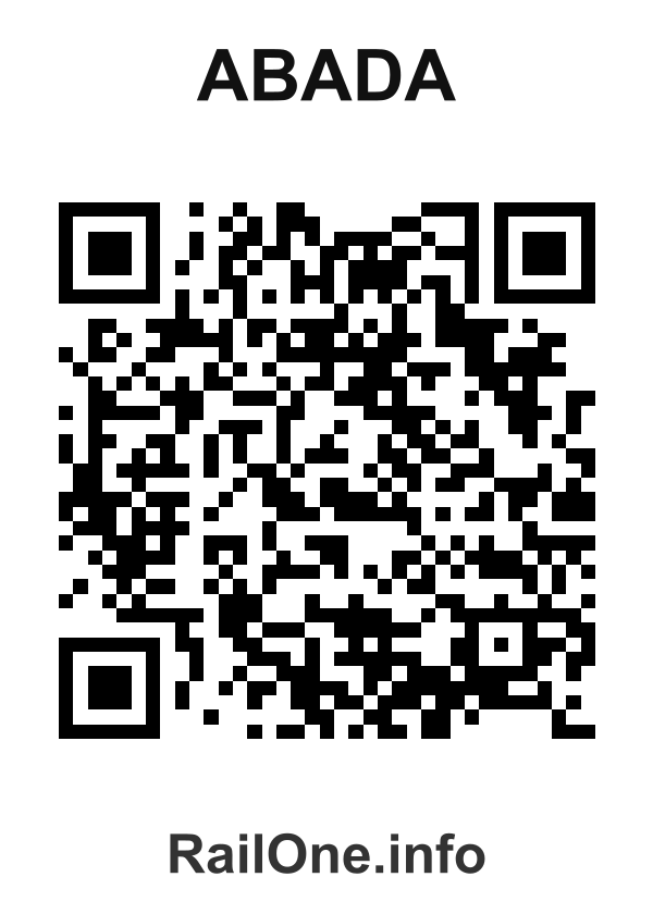 RailOne QR Code for Abada station