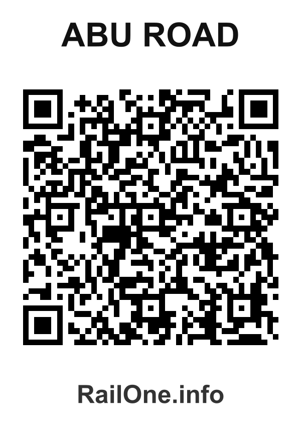 RailOne QR Code for Abu Road station