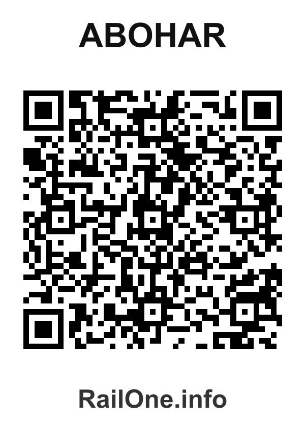 RailOne QR Code for Abohar station