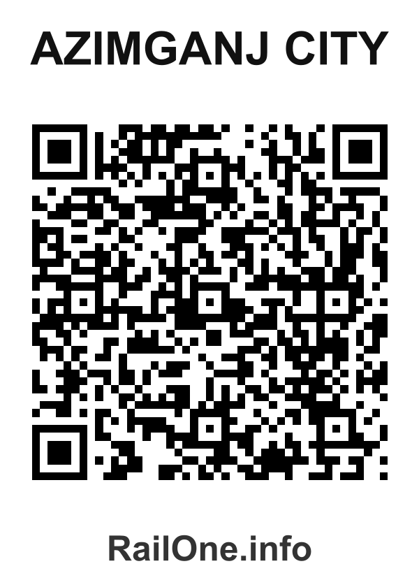 RailOne QR Code for Azimganj City station