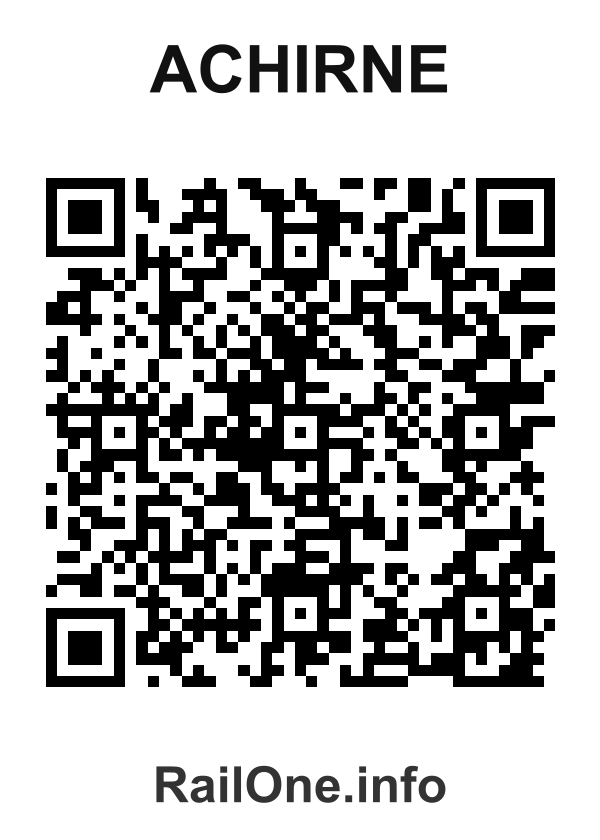 RailOne QR Code for Achirne station