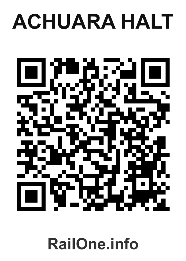RailOne QR Code for Achuara Halt station