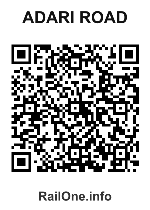 RailOne QR Code for Adari Road station