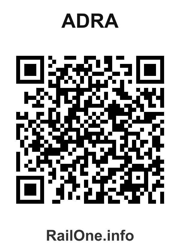 RailOne QR Code for Adra station