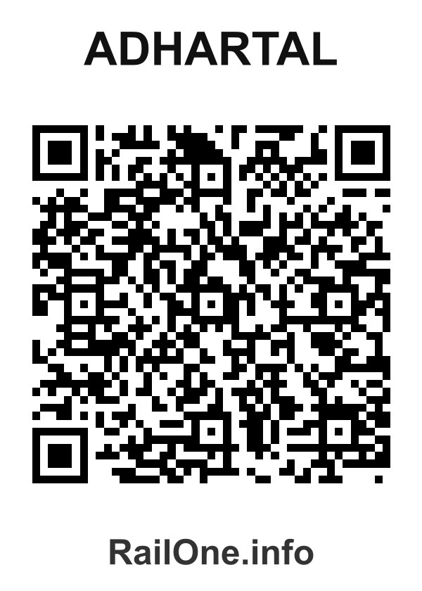 RailOne QR Code for Adhartal station