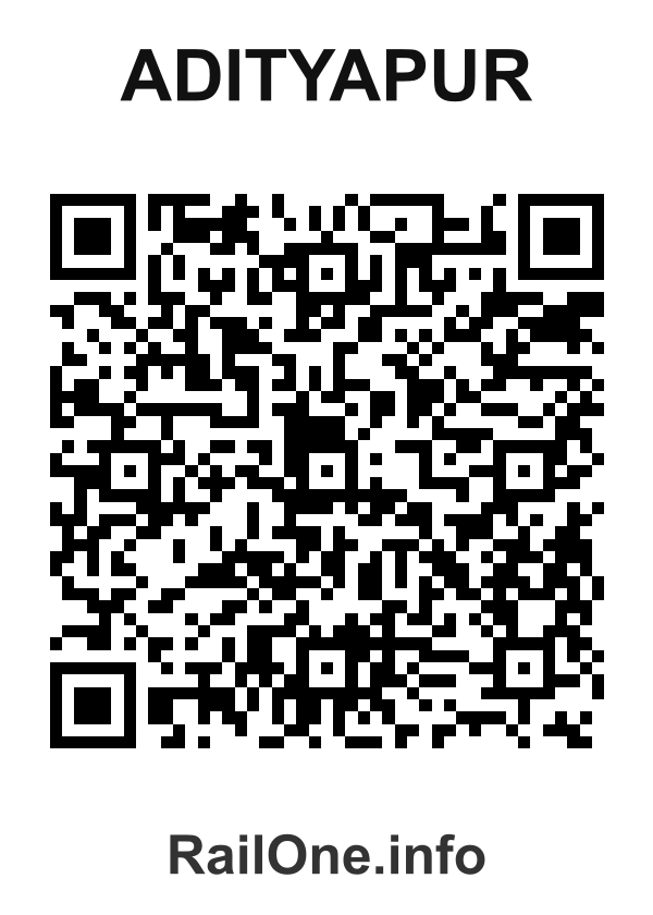 RailOne QR Code for Adityapur station