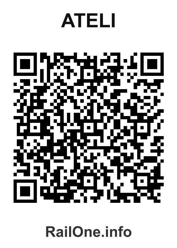 RailOne QR Code for Ateli station