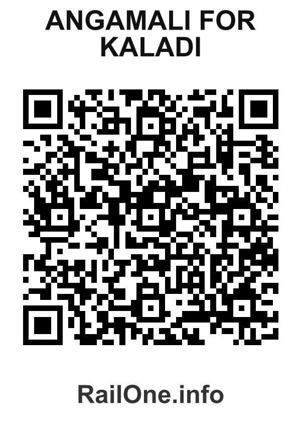 RailOne QR Code for Angamali For Kaladi station