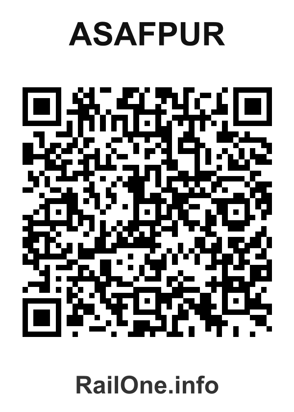 RailOne QR Code for Asafpur station