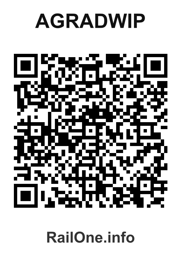 RailOne QR Code for Agradwip station