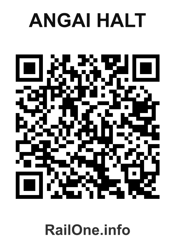 RailOne QR Code for Angai Halt station