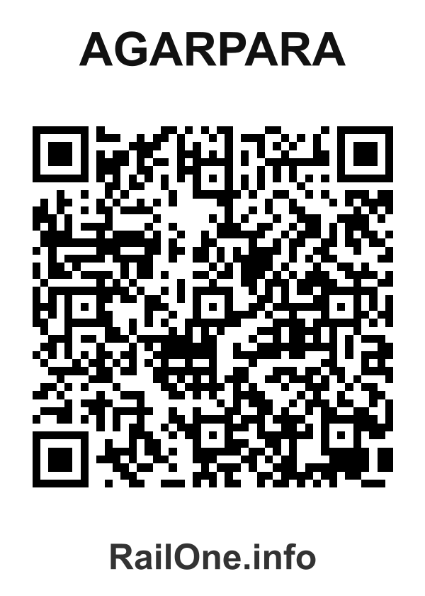 RailOne QR Code for Agarpara station