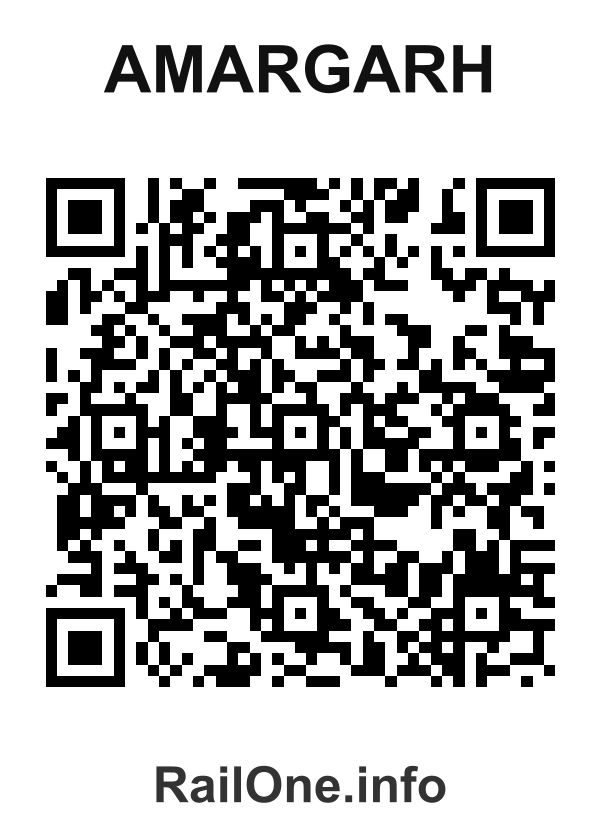 RailOne QR Code for Amargarh station