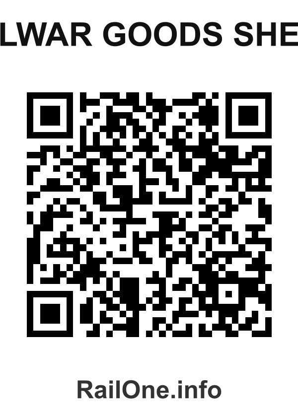 RailOne QR Code for Alwar Goods Shed station