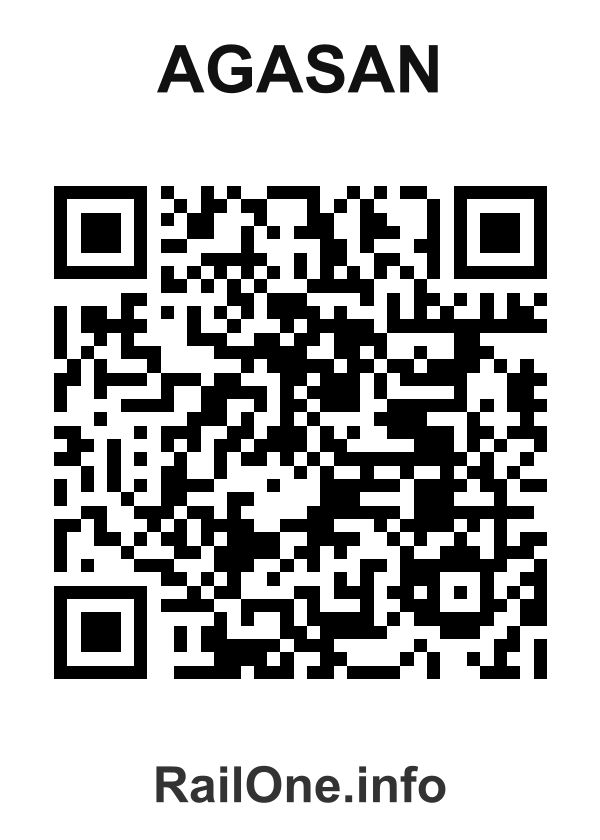 RailOne QR Code for Agasan station