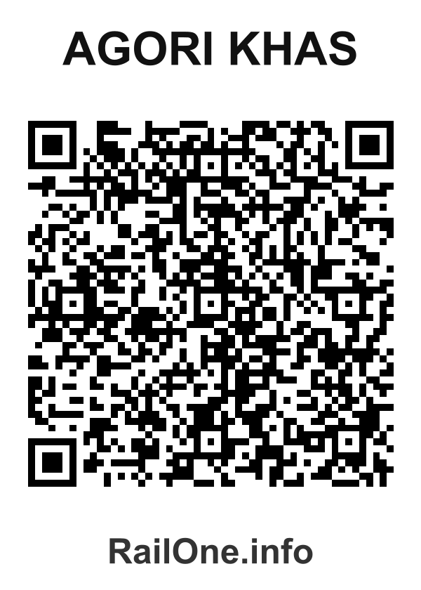RailOne QR Code for Agori Khas station