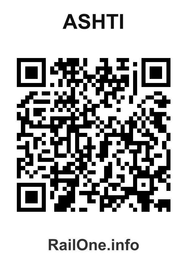 RailOne QR Code for Ashti station