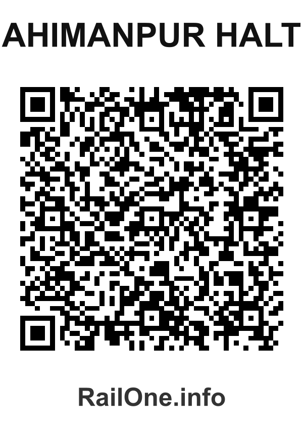 RailOne QR Code for Ahimanpur Halt station