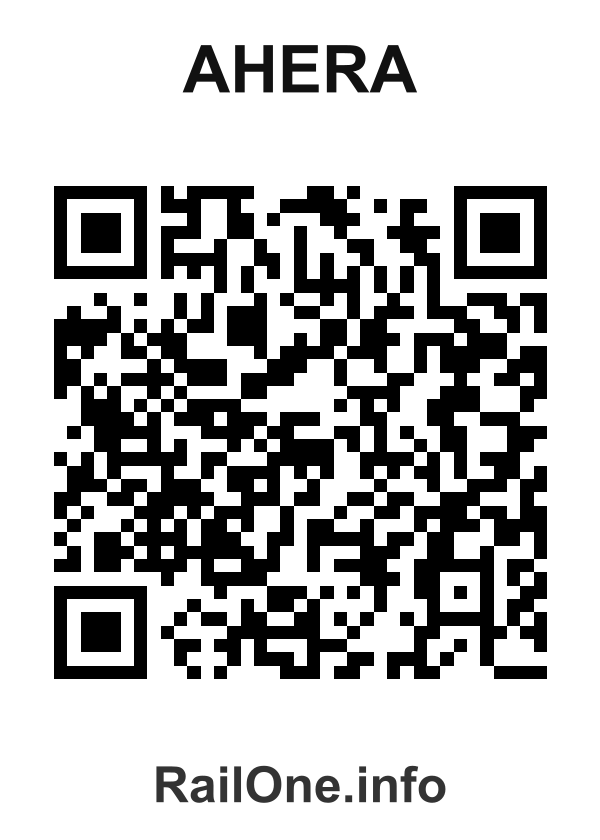 RailOne QR Code for Ahera station