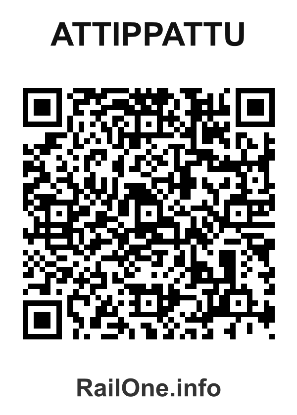 RailOne QR Code for Attippattu station