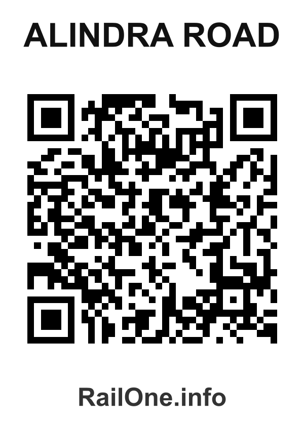 RailOne QR Code for Alindra Road station