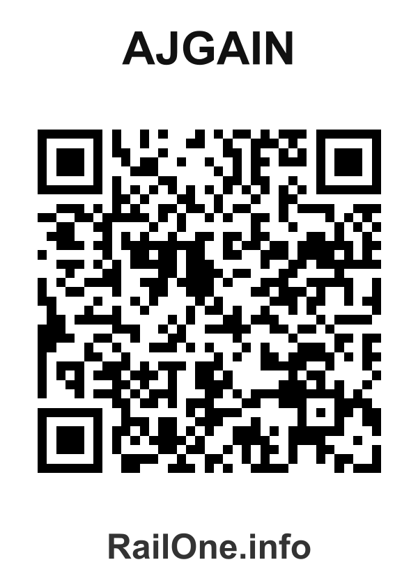 RailOne QR Code for Ajgain station