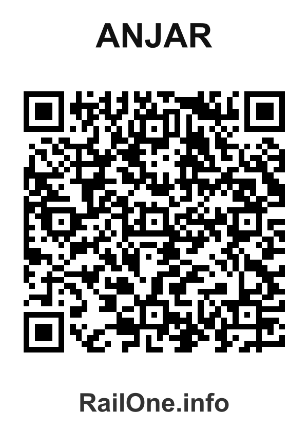 RailOne QR Code for Anjar station