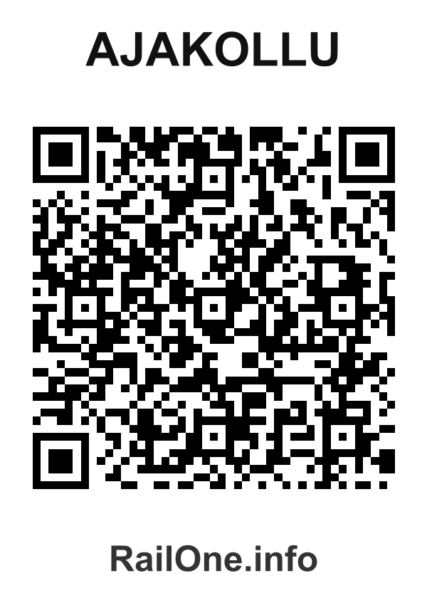 RailOne QR Code for Ajakollu station