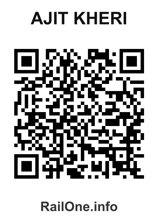 RailOne QR Code for Ajit Kheri station