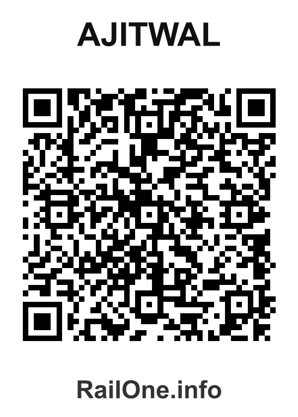 RailOne QR Code for Ajitwal station