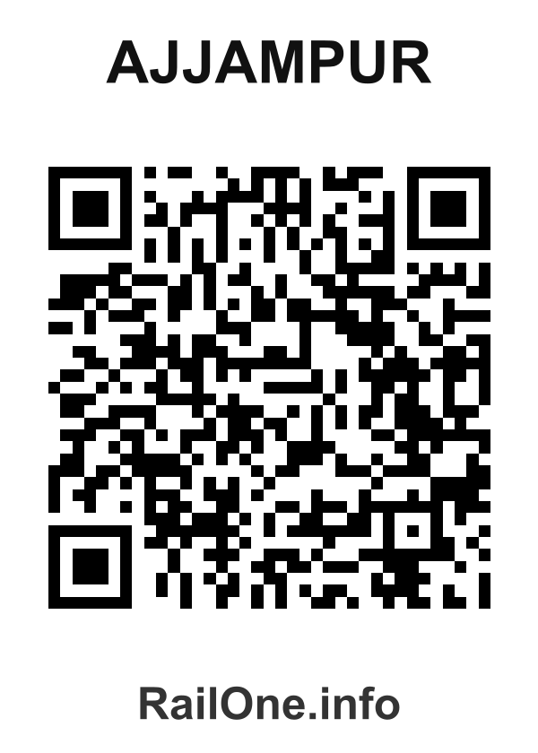 RailOne QR Code for Ajjampur station