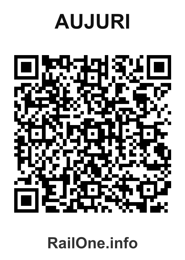 RailOne QR Code for Aujuri station