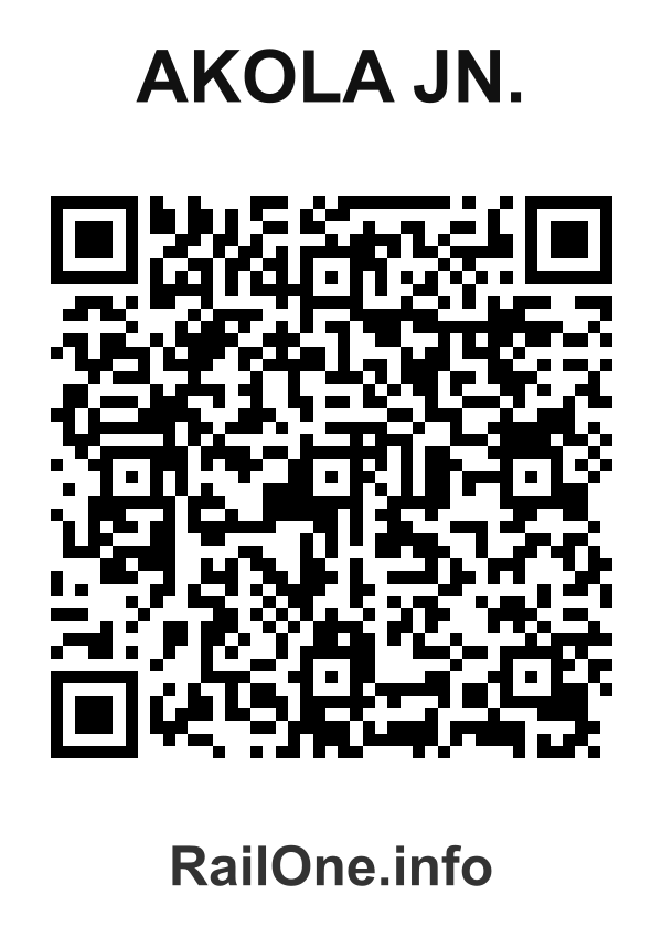 RailOne QR Code for Akola Jn. station