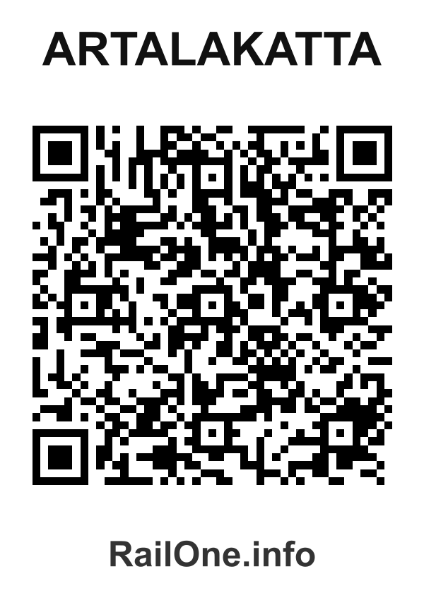 RailOne QR Code for Artalakatta station