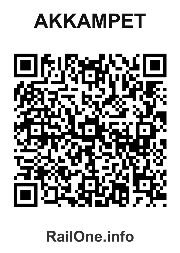 RailOne QR Code for Akkampet station