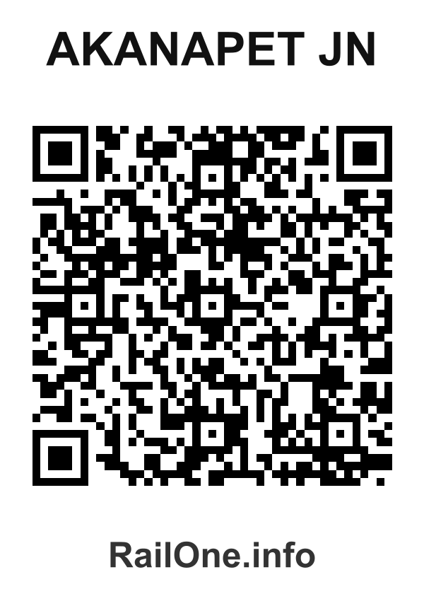RailOne QR Code for Akanapet Jn station