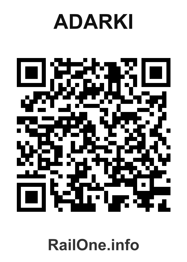 RailOne QR Code for Adarki station