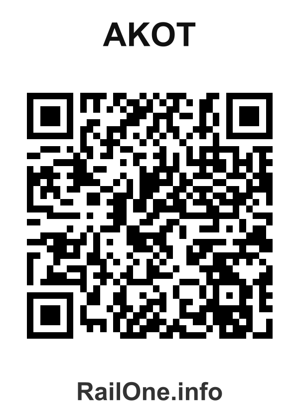 RailOne QR Code for Akot station