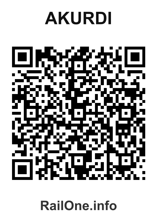 RailOne QR Code for Akurdi station