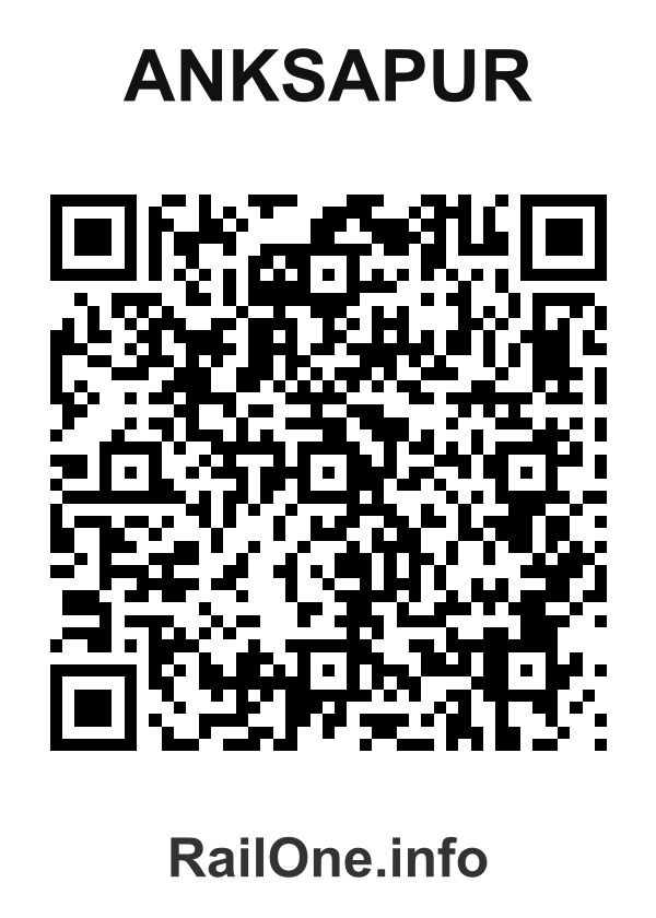 RailOne QR Code for Anksapur station