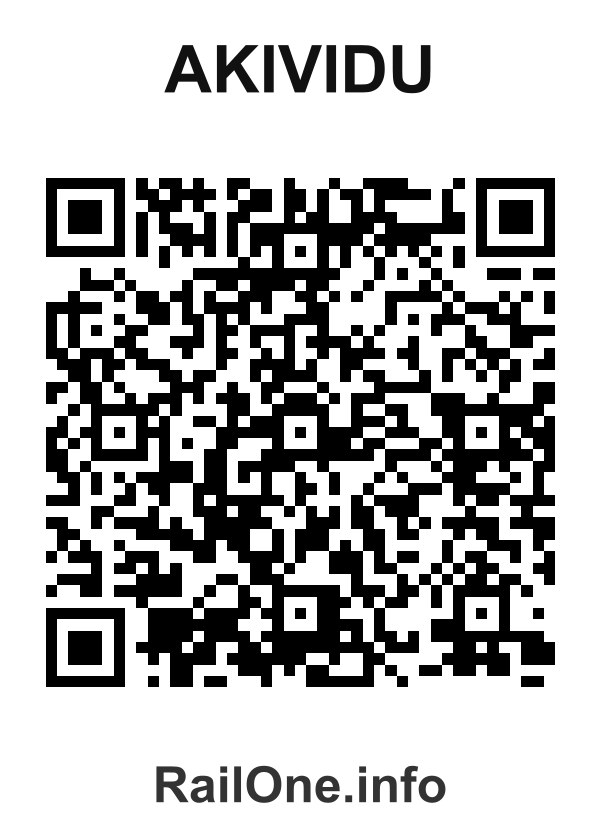 RailOne QR Code for Akividu station