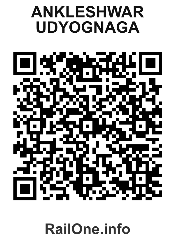 RailOne QR Code for Ankleshwar Udyognaga station