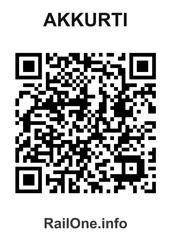 RailOne QR Code for Akkurti station