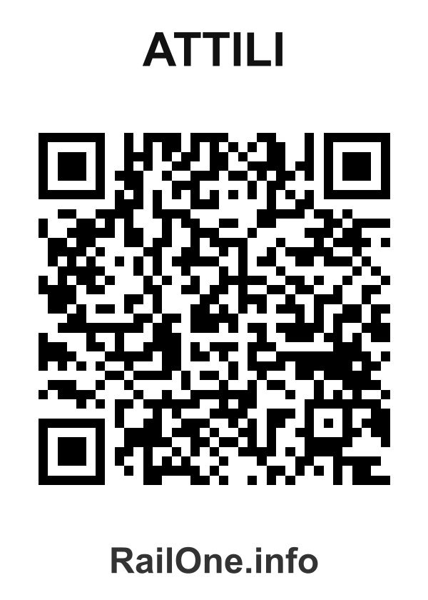 RailOne QR Code for Attili station