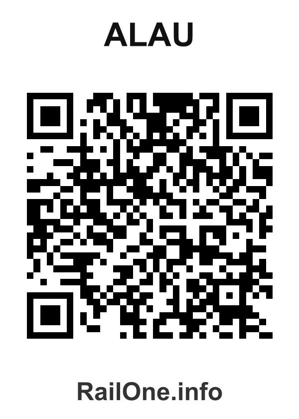 RailOne QR Code for Alau station