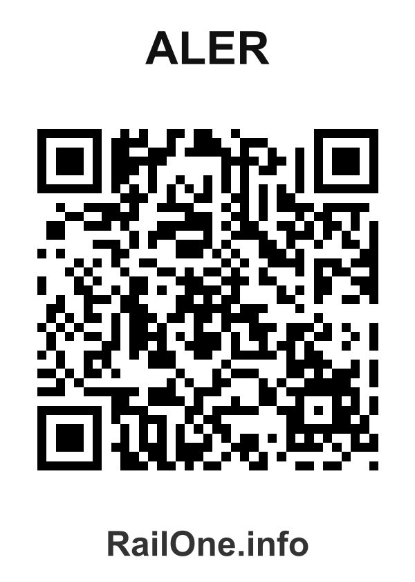 RailOne QR Code for Aler station